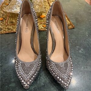 Gianni Bini Sparkling Silver Heels